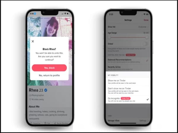 Sử dụng Tinder một cách an toàn