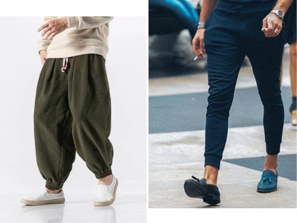 Giày lười kết hợp với quần Jogger – phong cách thể thao